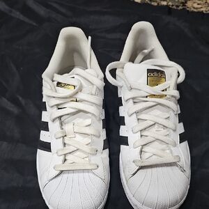 Adidas Classic White and Black Sneakers
